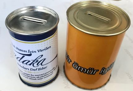 Silindir Metal Kumbara