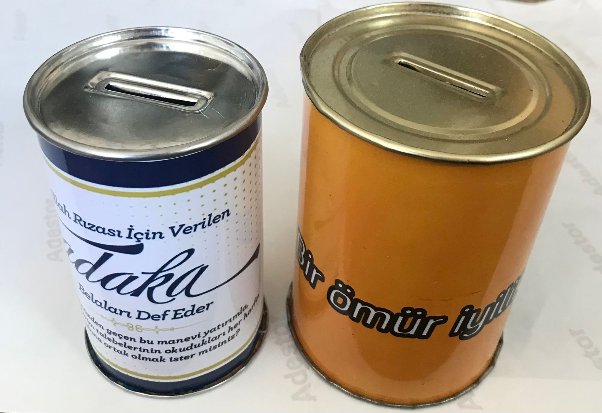 metal-kumbara Silindir Metal Kumbara - Görsel 1