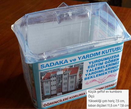 Küçük Şeffaf Ev Kumbara